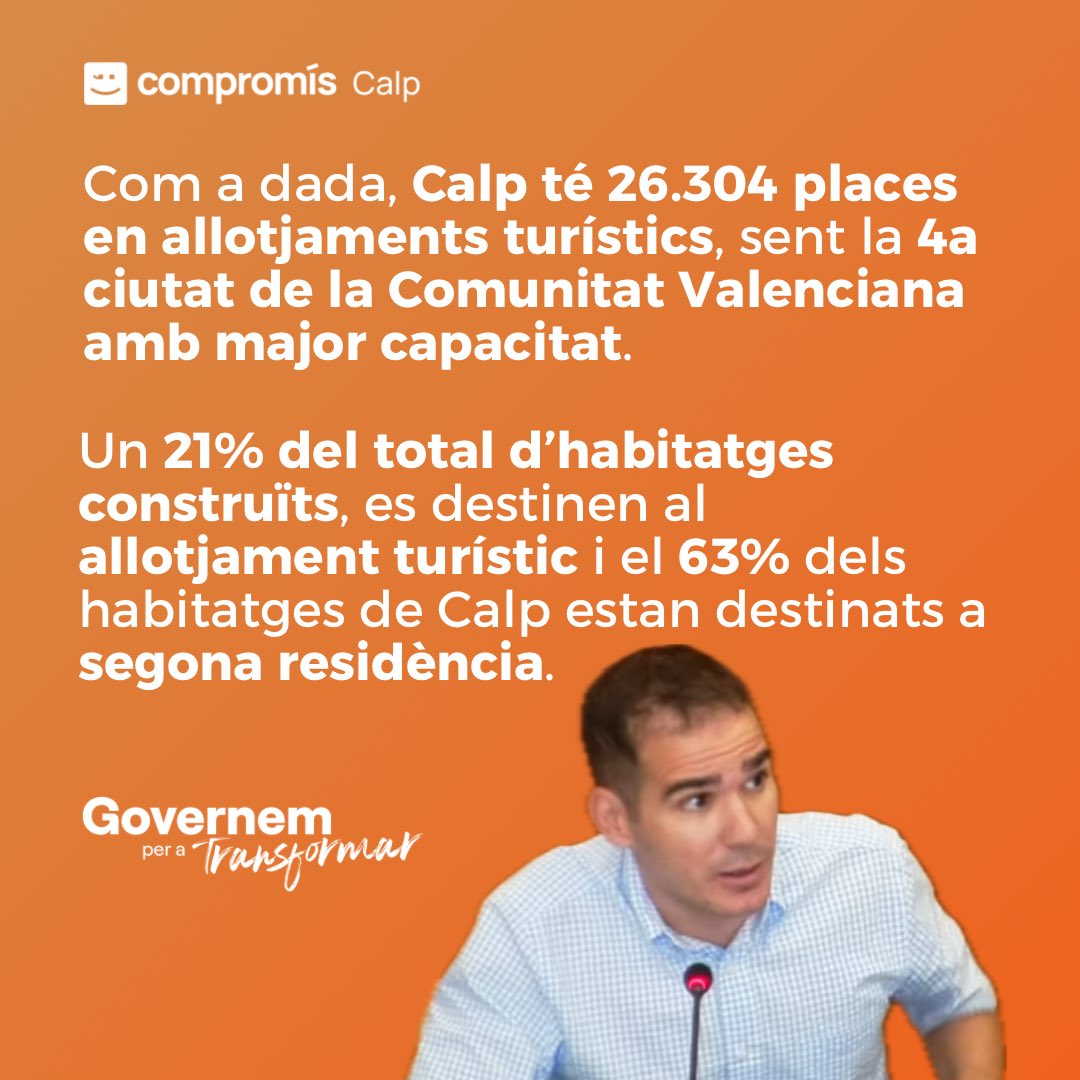CompromisCalp's tweet photo. Som pioners en la suspensió de llicències per a la conversió de baixos comercials en habitatges. Ara, creem una comissió tècnica-política per abordar les mesures necessàries per a l’impuls de l’accés a un habitatge digne i assequible.

#GovernemPerATransformar 🧡 https://t.co/sOtUOqxYyn