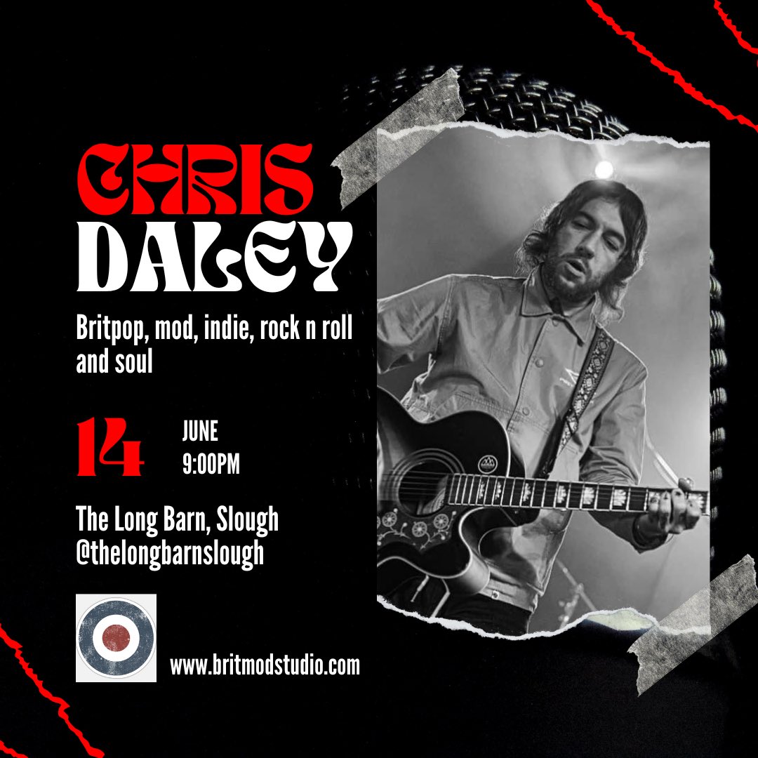 Friday night catch me live and acoustic at The Long Barn Slough ☮️💙 #mod #britpop #soul #indie #songwriter #slough