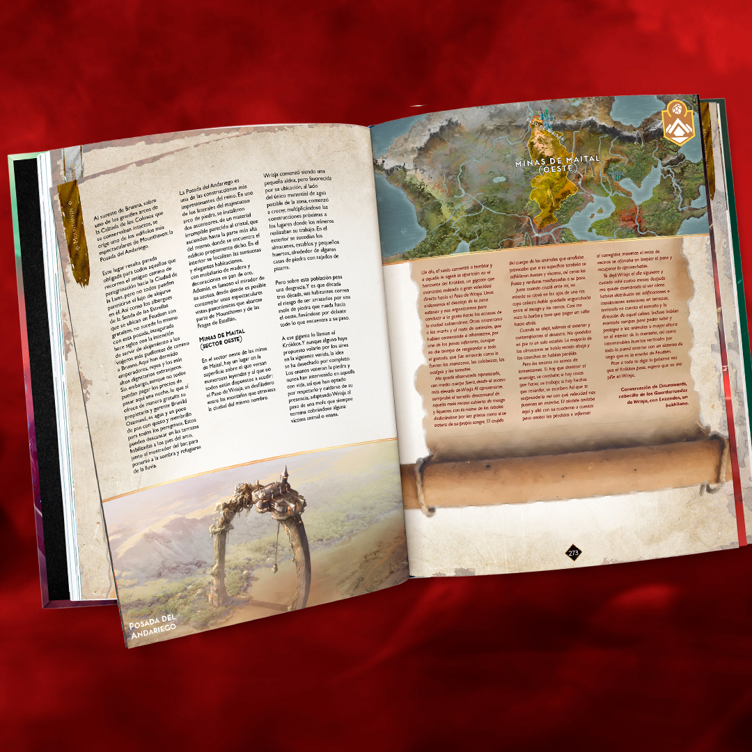 In addition to the history of the nations and the background of their troops, in the Warcrow book you will find timelines, dynasties, small narrative pieces of characters related to the nations... You will be amazed.