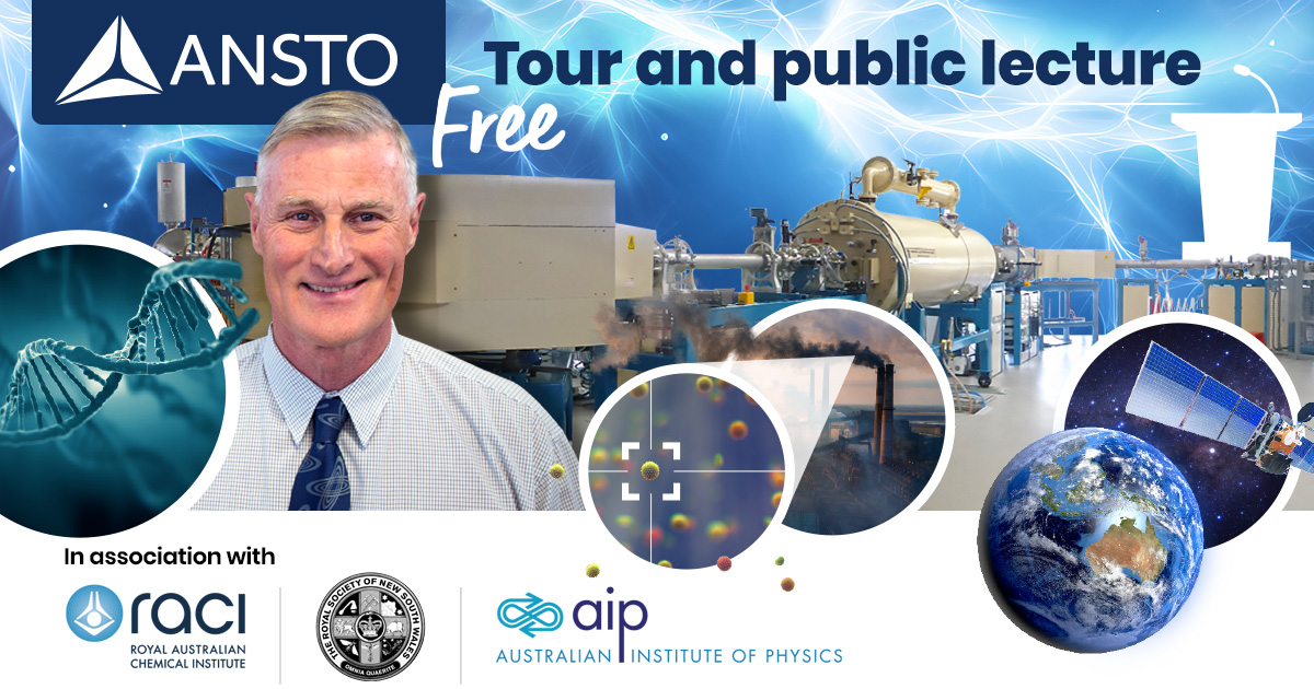 RACInational's tweet photo. Join us on June 18th for Prof. David Cohen's fascinating talk "Electrifying Discoveries" at AINSE. Registration closes on June 14th.

Free event with optional dinner ($60). 

#RACI #NSWBranch #AcceleratorScience #AirPollution #Radiobiology #SpaceTech https://t.co/FhlwO2xPCf