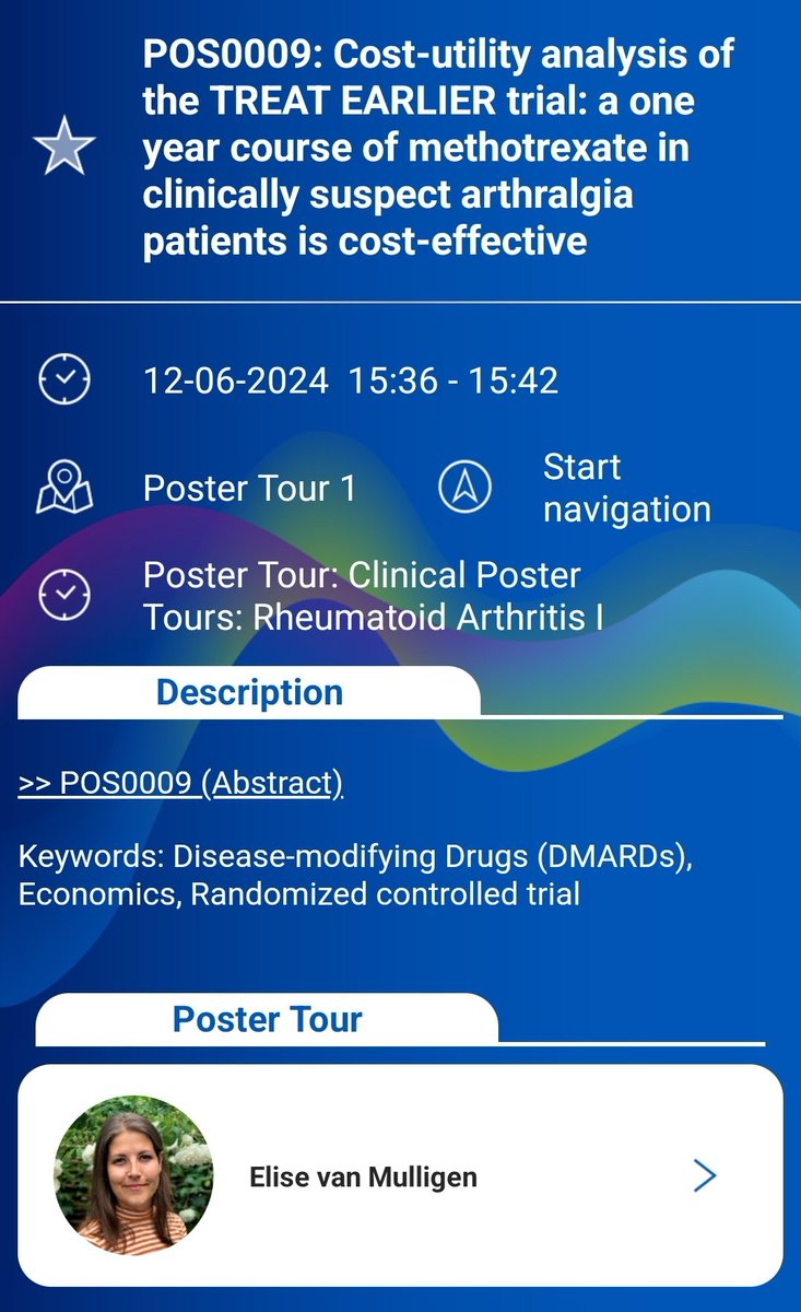 Should we treat patients with #CSA or not? Today I will present our results on #costeffectiveness of treatment with MTX in CSA patients (#TREATEARLIER trial) to shed light on this debate. Join the first poster tour of #EULAR2024 at 15.30 in hall C!