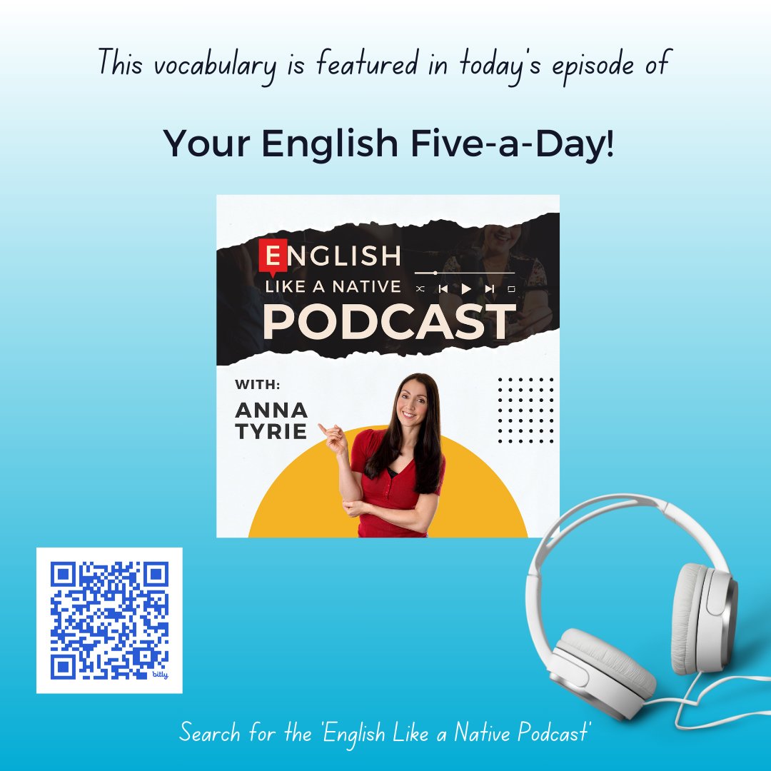 1_Like_A_Native's tweet photo. English Vocabulary: Enigmatic
⁠
Featured in today's episode of 'Your English Five-a-Day'. 

👉 Start listening to the English Like a Native Podcast: https://t.co/I3b7p9Wg0y

#learnenglish #wordoftheday #Englishlikeanative #Englishpodcast #Englishvocabulary #Britishenglishpro https://t.co/U7EzHZVhxc