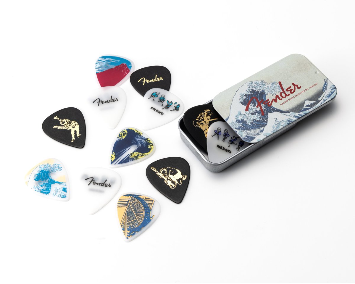 日本百景　ピック　セット FenderFlagshipTokyo1周年: MADE IN JAPAN ART CANVAS HOKUSAI&FENDER
