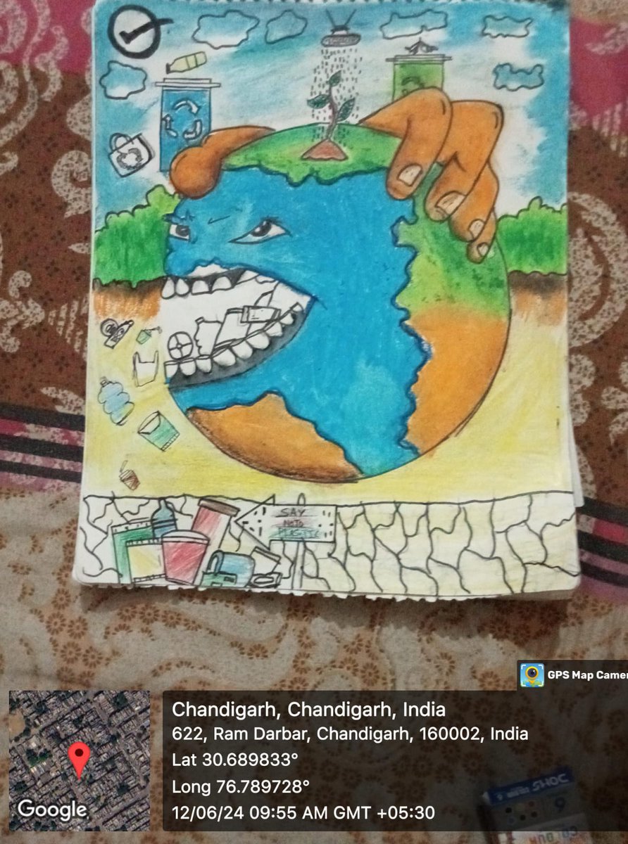 gmhs31's tweet photo. #SayNoToSingleUsePlastic
#MissionLife 
#EcoClubs4MissionLiFE 
#SummerCamps4Nature 
#Day7 
GMHS 31 C , Chandigarh
#Pledge #Postermaking 
@SchoolEduChd https://t.co/b9Fg4bAGlX