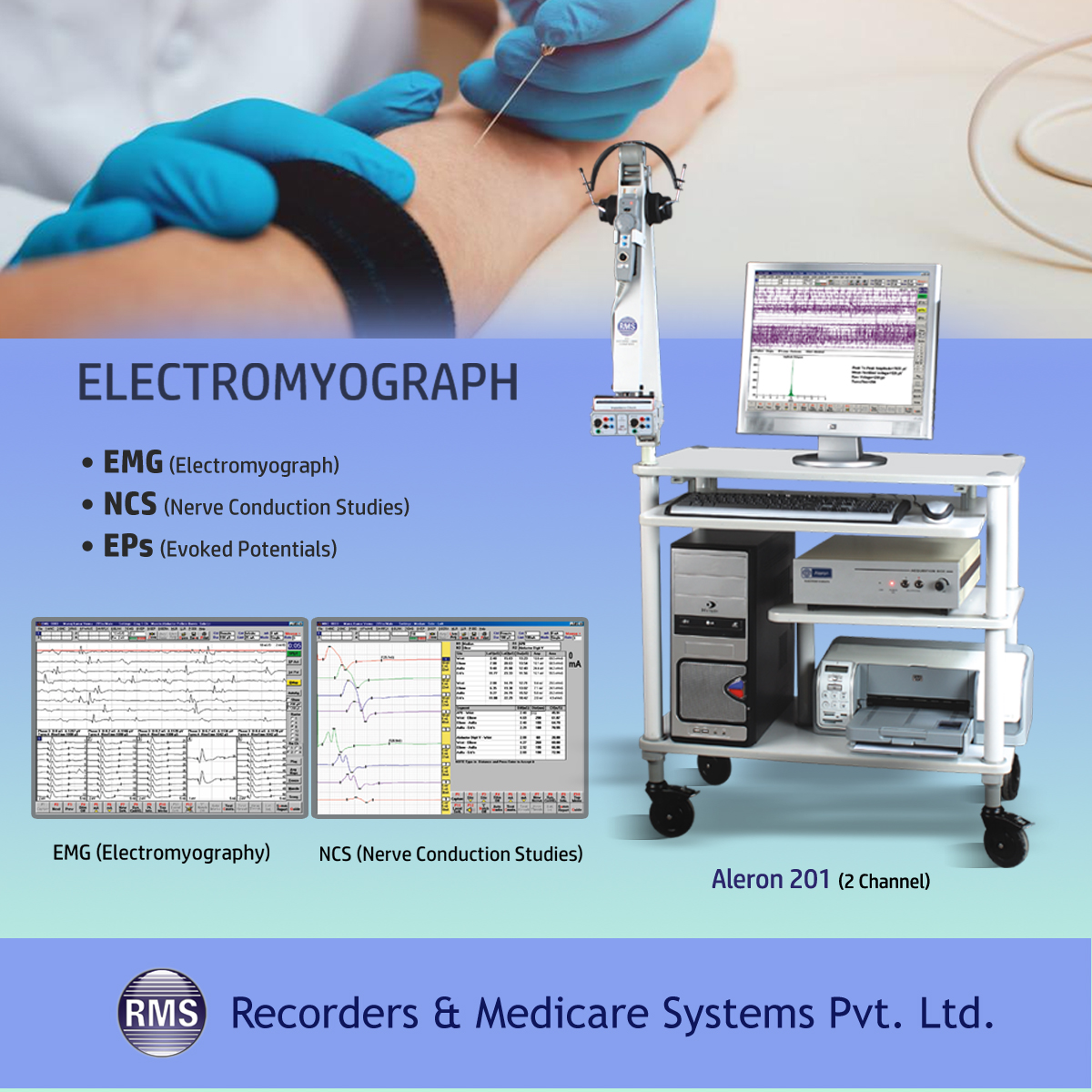 INDIA_RMS's tweet photo. Electromyography (EMG) is used to assess the health of muscles and the nerve cells that control them (motor neurons). EMG results can reveal nerve dysfunction, muscle dysfunction or problems with nerve-to-muscle signal transmission.

#Electromyograph #EMG #muscle #brain #neuron https://t.co/09fWJuv7gs