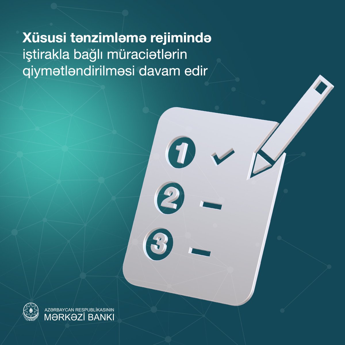 Merkezi_Bank_AZ's tweet photo. #MərkəziBank #fintex #xüsusitənzimləmərejimi #fintech #regulatorysandbox https://t.co/No7BoYysHp