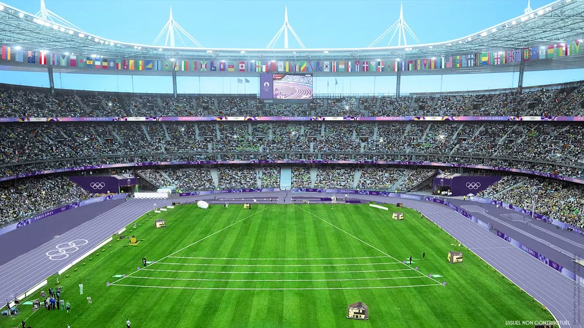 bongtao's tweet photo. สิ่งที่เราว่า Paris Olympic 2024 ทำได้โคตรเก่ง คือการใส่ creativity ลงไปในของที่มันมีอยู่แล้ว แล้วมันเก๋ขึ้นมาแบบคาดไม่ถึง เช่น 

🔴รูปปั้นวีนัสเป็นท่าเล่นกีฬา แล้วใส่สีให้ฉูดฉาด
⚪️ลู่วิ่งจากปกติเป็นสีส้ม เวอร์ชั่นปารีสเป็นสีม่วงไปเลย
🔵ชุดนักกีฬาทีมชาติ LVMH ก็ออกแบบให้สุดไปเลย https://t.co/94h7Tg5v9r