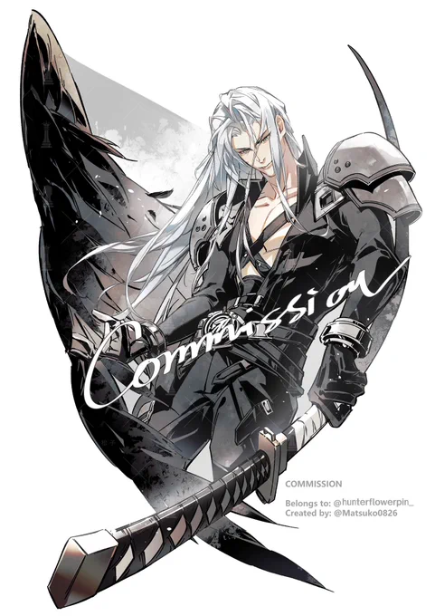 #FF7 #FF7R #CloudStrife #Sephiroth #クラウド #セフィロス #commission 
