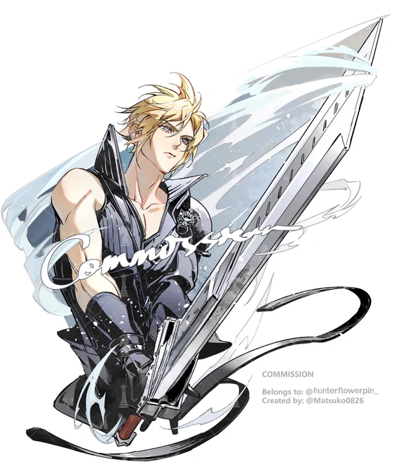 #FF7 #FF7R #CloudStrife #Sephiroth #クラウド #セフィロス #commission 
