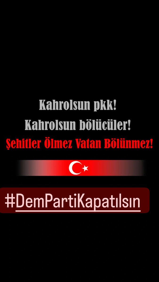 Nurdan8989's tweet photo. @KaviSelma #DemPartiKapatılsın
Türkiye’de Kürdistan diye bir yer olmadığını, olamayacağını anlamakta zorlanan hayasız ve hastalıklı ruhlara daha ne diyelim?

Bu hakikati daha nasıl anlatalım? https://t.co/qADW45O6FX