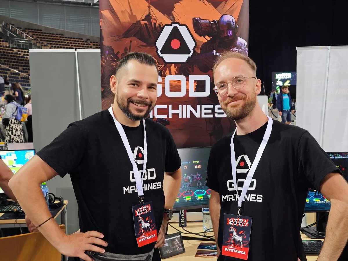 FornixaGames's tweet photo. The #Expo was amazing! It was great to be at the @cdaction Expo'24 at @atlasarenapl with our #indiestudio @FornixaGames to showcase our turn-based post-apo #RPG God Machines! Wishlist on Steam: https://t.co/yOtzEQ9d9J Many thanks to everyone for everything! #CDActionExpo #games https://t.co/MdIpqQKdTX
