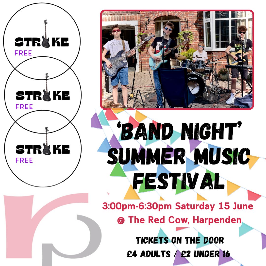 🎸RPS band Strike Free is playing at the 'Band Night' Summer Music Festival this Saturday afternoon, we're sure they would love to see some familiar faces in the crowd!
#strikefree #rpsmusic #proudrps