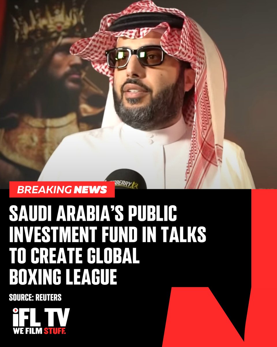 IFLTV's tweet photo. 🚨 BREAKING NEWS 🚨

Saudi Arabia's Public Investment Fund are reportedly in talks with multiple boxing stakeholders to create a league in a deal that could be worth up to $5 billion.

Matchroom Boxing & Golden Boy Promotions are reportedly two of the promotional companies that are involved in discussions with Turki Alalshikh overseeing the final discussions around a potential deal "about a month ago" according to Reuters sources.

It is currently unknown on how the league will be structured. 

Thoughts? 🤔

#BoxingNews | #SaudiArabia | #BoxingFans
