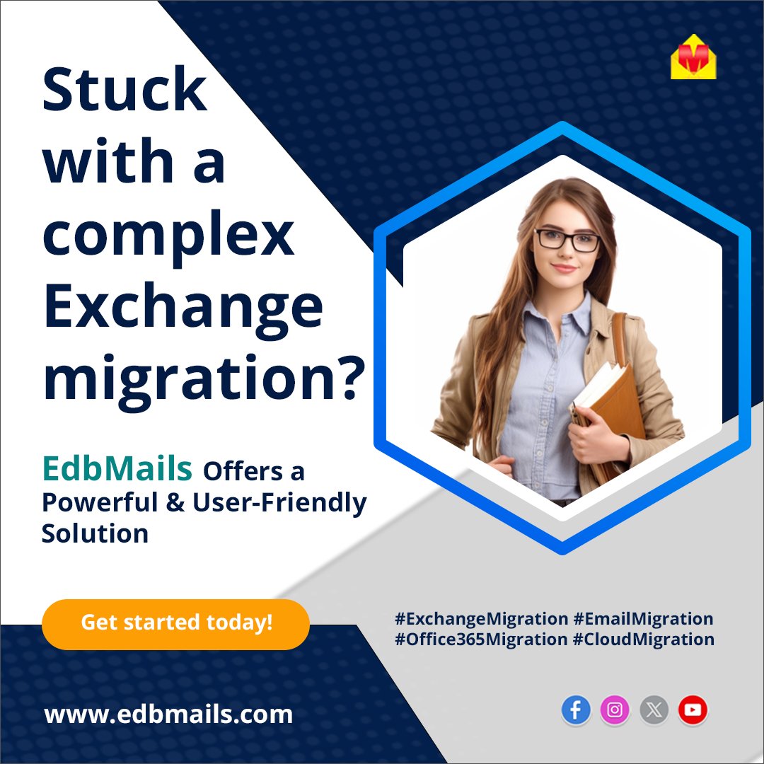 edb_mails's tweet image. Stuck with a complex Exchange migration? EdbMails can help! Don&apos;t let complex Exchange migrations slow you down! EdbMails offers a powerful &amp;amp; user-friendly solution. Migrate securely &amp;amp; efficiently to the cloud. ☁️

#ExchangeMigration #CloudMigration #edbmails