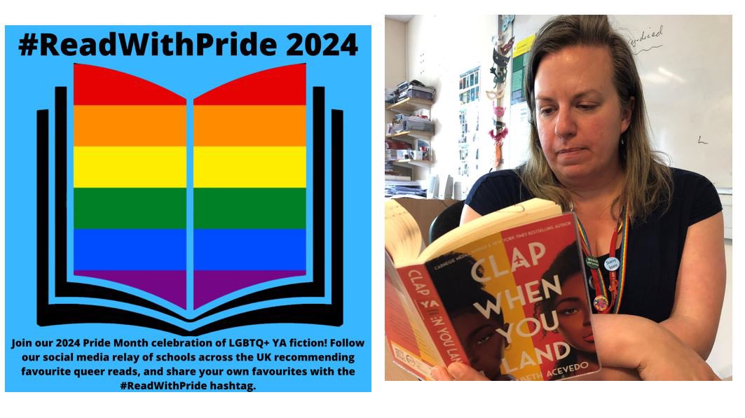 THSbookworm's tweet image. We are pleased to be part of the #ReadWithPride relay this month with schools across the country.
@thomashardye Mrs Russell, English teacher reads the fabulous #versenovel by @acevedowrites
Looking forward to seeing what @WSchoolLibrary @TonbridgeUK @Oathall_LRC are reading.