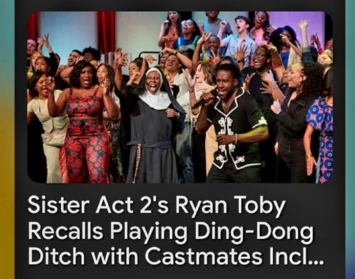 Bridge319's tweet photo. Sister Act 2's Ryan Toby Recalls Playing Ding-Dong Ditch with Castmates Including Lauryn Hill (Exclusive) 
#SisterAct2 #RyanToby 
#WhoopiGoldbergSisterAct2  
https://t.co/YkO9GUAIu1 https://t.co/Sx0RMMA5UJ