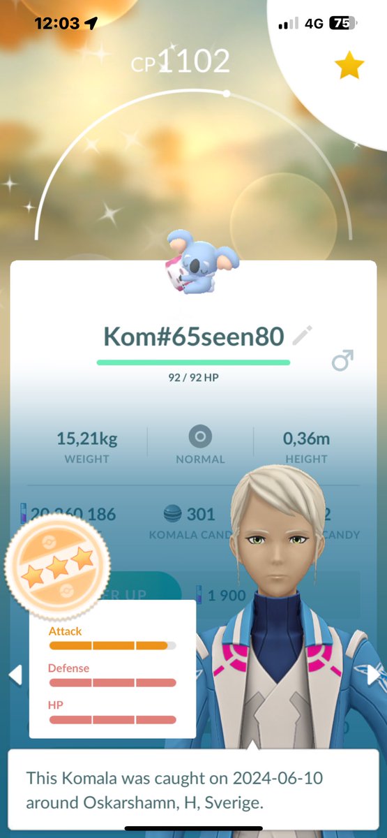Carma80_ccr's tweet photo. Whoop whoop 🥳
#PoGo #pokemongo #komala #friendcodes https://t.co/A3ReRjjJ57