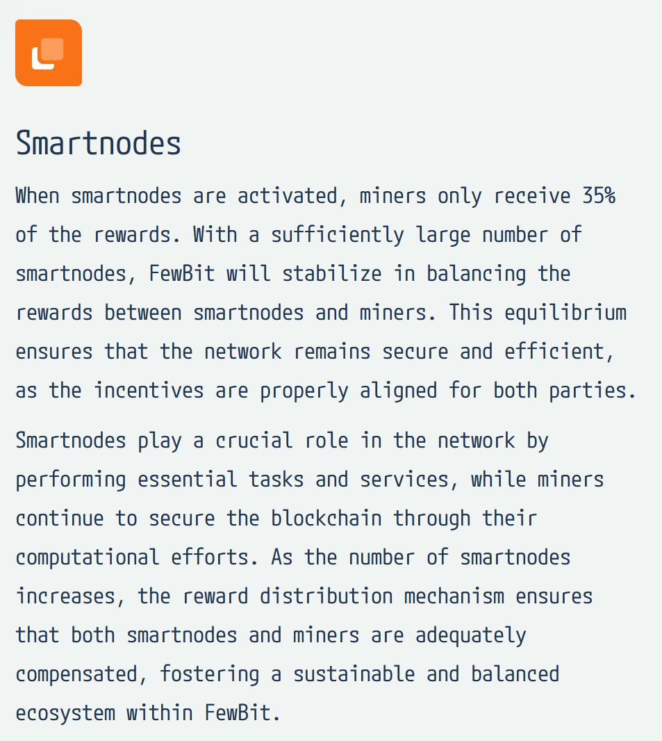 📢 Join the $FewBit #Crypto Revolution 💎

Want to start earning $FewBit today?

💰 Create a masternode with 6000 coins &amp; earn coins daily
🔗 We now have 104 nodes operating in our ecosystem🤜 

Learn more on our website ⤵️ 
fewbit.net 
#Mining #Staking #Masternodes