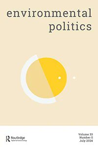 New issue out now! Volume 33, Issue 5. Eight research articles, and three book reviews. 

Details here: environmentalpoliticsjournal.net/editorial-anno…