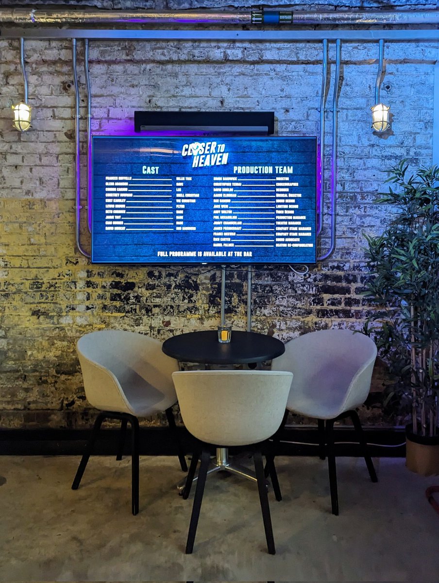 petheadG's tweet photo. I love how intimate and up close &amp; personal this production FEELZZZ 💙 #CloserToHeaven at the  @TurbineTheatre Thank you for bringing this musical back to London @JOJEHARVEY @petshopboys #PaulTaylorMills #VicsClub #Petheads https://t.co/JCjNyk9bpY
