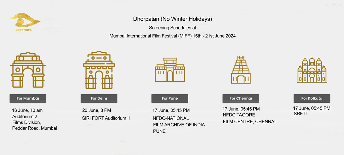 Mumbai International Film Festival - MIFF 2024 screening schedules for ढोरपाटन (No Winter Holidays).

#MIFF2024 #NoWinterHolidays #Dhorpatan #NepaliDocumentary