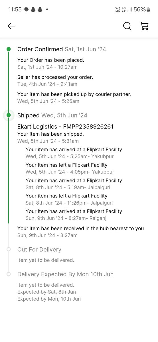 ibrahim_quadri's tweet photo. @flipkartsupport order ID OD331407309848991100, order on 24th June, still not arrived. What is this behavior? 
@Flipkart @jagograhakjago https://t.co/nwhEttNOmz