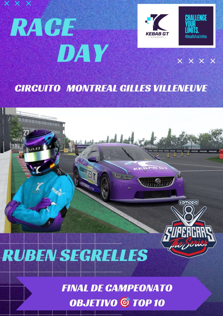 GOHISER_ESPORTS's tweet photo. 🚨🚨🚨 SECCIÓN PC 🚨🚨🚨

ESTA NOCHE!!!

Automovilista 2 en PC 
LA GRAN FINAL Campeonato #LaMopa organizado por @ARInchausti1985

7 GP CIRCUITO 
MONTREAL GILLES VILLENEUVE

Nuestro piloto 
🏎️💨 @rshbon 

En directo a las 22 H
📺🟣 Twitch 
@TopRacingTV 
https://t.co/CiwPPejM3W https://t.co/fmB2fNv1nL