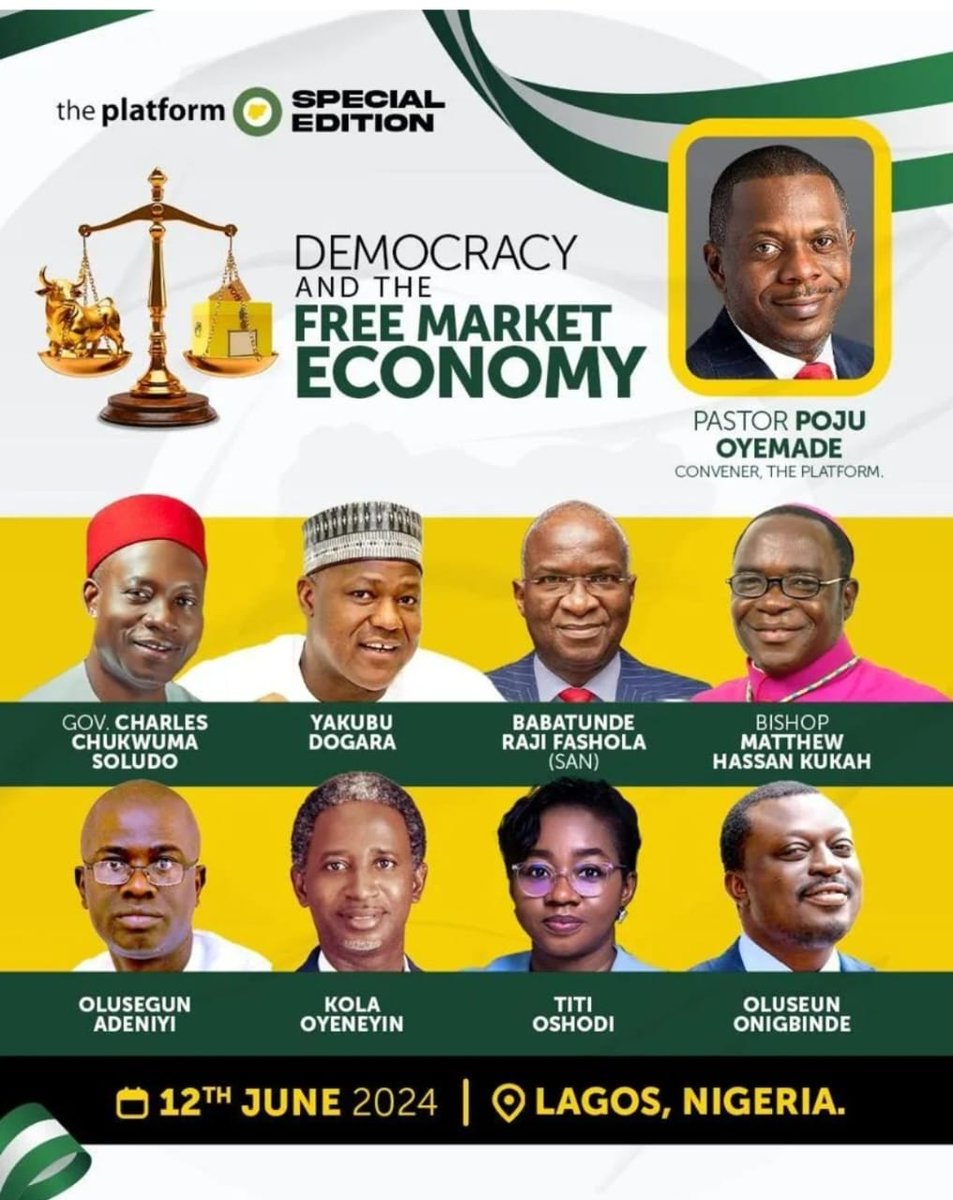 pastorpoju's tweet photo. #DemocracyDay join us live either at The Marriott Hotels, GRA, Ikeja if you registered or online YouTube at The Platform Nigeria Channel or via Television, Channels Television @channelstv at 9.00 am. 

#June12 https://t.co/CytUHElQsy