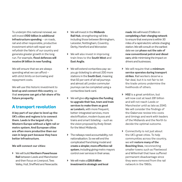 CambApproaches's tweet photo. Hmm. EWR not mentioned  in the 2024 Conservative manifesto. Same as the 2019 manifesto. But it talks about restoring/reopening Beeching lines. Good grief. Can you clarify the position on EWR? @Chris4SCambs @AnthonyBrowneMP @HuwMerriman https://t.co/gfIQJ7o0ND