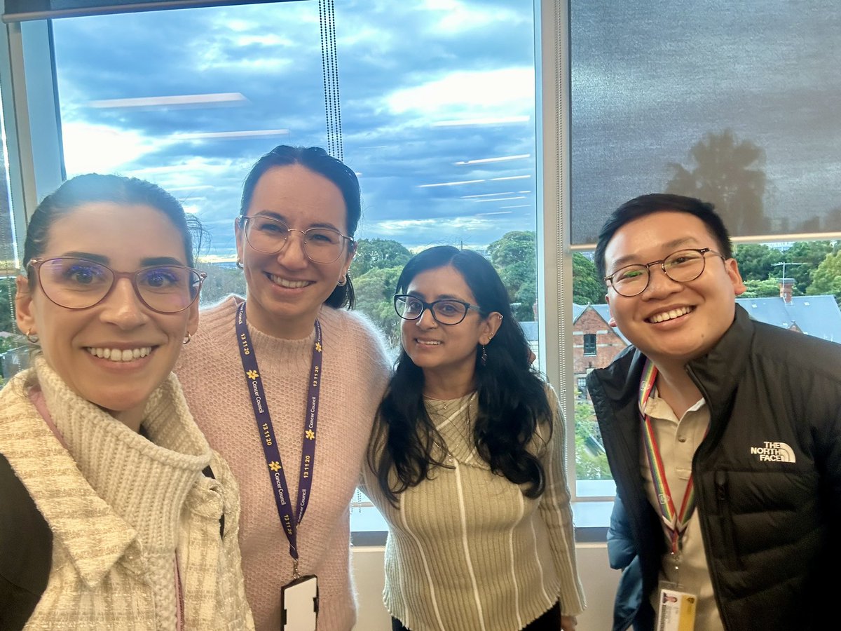 Dr Anna Singleton She/Her (@drannasingleton) on Twitter photo 🌟#PostDoc life update🌟
Officially started on the <a href="/DaffodilCentre/">The Daffodil Centre</a> Triple I (Innovation-Implementation-Impact) team! 🌼
Excited to work w these amazing researchers🤩
Thank you <a href="/cancer_K2A/">A/Prof Ben Smith @bensmithphd.bsky.social</a> <a href="/AnneECust/">Anne Cust</a> <a href="/DrAndreaLSmith/">Dr Andrea Smith</a> <a href="/_ameliaksmit/">Amelia Smit</a> <a href="/Philiply_/">p</a> ++ for making my first day special 🥰 🌟#PostDoc life update🌟
Officially started on the <a href="/DaffodilCentre/">The Daffodil Centre</a> Triple I (Innovation-Implementation-Impact) team! 🌼
Excited to work w these amazing researchers🤩
Thank you <a href="/cancer_K2A/">A/Prof Ben Smith @bensmithphd.bsky.social</a> <a href="/AnneECust/">Anne Cust</a> <a href="/DrAndreaLSmith/">Dr Andrea Smith</a> <a href="/_ameliaksmit/">Amelia Smit</a> <a href="/Philiply_/">p</a> ++ for making my first day special 🥰