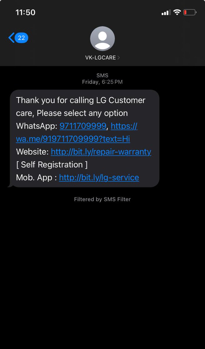 DubeySudhakar11's tweet photo. @LGIndia @LGUS 
आप की इतनी घटिया सर्विस होगी मैंने सोचा नहीं था
मेरे घर के सारे प्रोडक्ट LG हैं लेकिन आगे शायद नही रहेंगे l 7,8 जून से रेगुलर फोन कंप्लेंट के बाद भी आपका आदमी फोन करता हैं आता नही हैं l 

#NoLG to @AnuragMish54665 @07VSR @RAVISHANKARDUB5 @AkashDubeyBJP @AmirLadka https://t.co/G204FipU5M