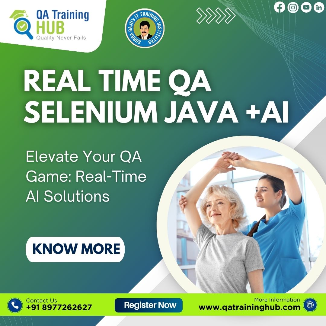 QATrainingHub's tweet image. 🚀 Elevate Your QA Game: Real-Time AI Solutions Real-Time QA Selenium Java + AI course! Master the skills you need to stay ahead in the ever-evolving tech landscape.
📩Join Now -🌐Visit: qatraininghub.com
Call: +91 8977262627 | info@qatraininghub.com
#SeleniumJava #AI