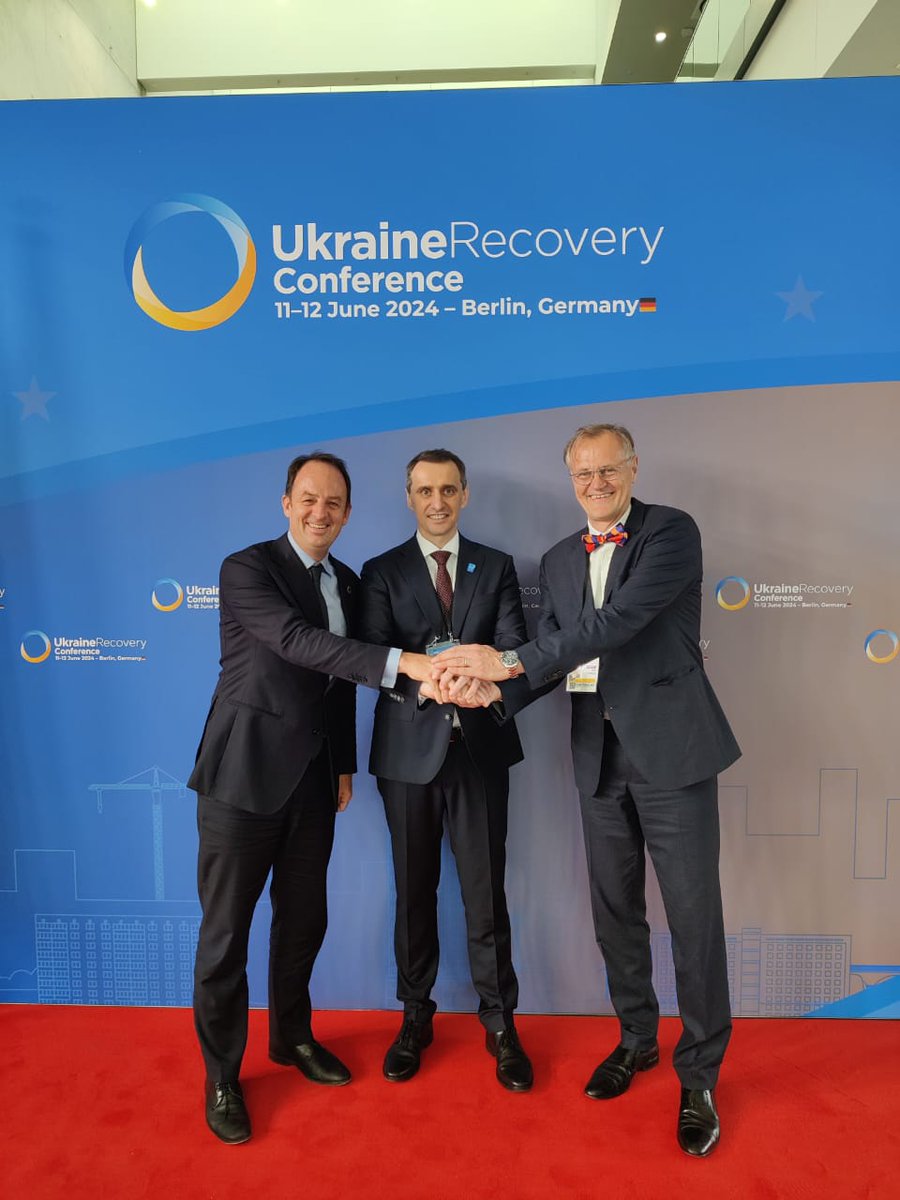 Getting concrete at the Ukraine Recovery Conference in #Berlin where we signed yesterday our first MoU with the Ministry of Education and Science, finalized our agreement with the Ministry of Health and joined the Skills Alliance for Ukraine #enablingchange #URC2024