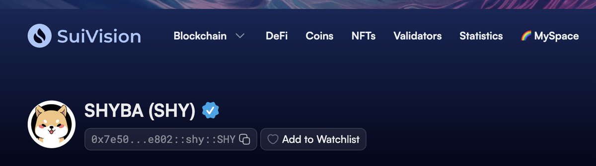 oppa_sui's tweet photo. SHYBA is now verified on Suivision.

Thank you! @blockvisionhq https://t.co/m4NTZY0Nmr