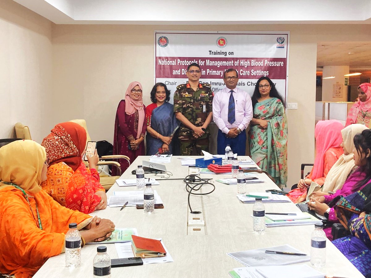 arkfoundation1's tweet image. Inter-ministerial coordination in NCD control - A CRUCIAL STEP to combat #NCDs in urban areas!
The #DNCC organized a 3-day training on National Protocols for Hypertension and Diabetes Management.
ARK is honored to support the capacity strengthening of #MoLGRD health professionals