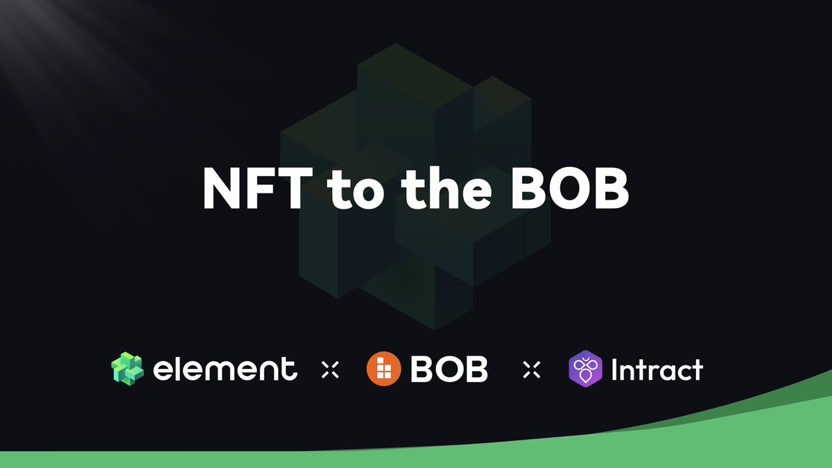 🟠Element x BOB SummerFest🟠

🎉 Excited to announce our event on BOB SummerFest <a href="/build_on_bob/">BOB</a>! Complete the tasks to get 1 Freemint NFT and harvest spice points!🌶️ 
🙌Supported by Intract @IntractCampaign .

📅 Date: 11th Jun 10:30 PM  -  18th Jun 01:30 AM (HKT)
🔗 Event link: