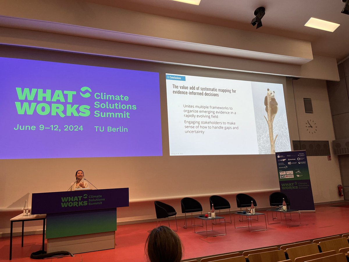 biljana_macura's tweet photo. #Systematicmaps are not only excellent ways to organise #environment and #climate #evidence, but also to engage #stakeholders & handle uncertainties from knowledge gaps says Dr Sam Cheng @ #wwcs2024! @EnvEvidence https://t.co/pAgq5yGDIQ