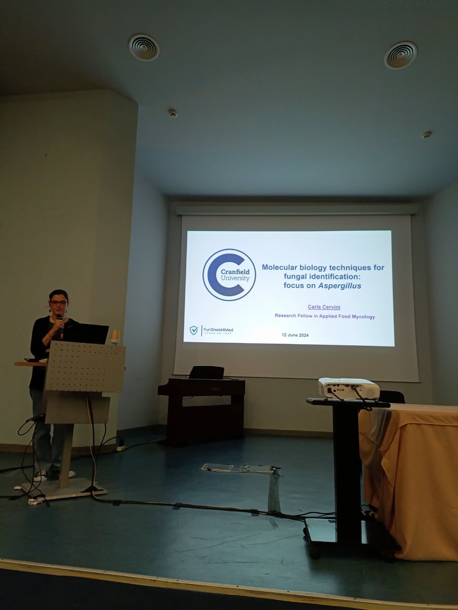 FunShield4Med's tweet photo. 3rd day of our #summerschool today started with a lecture of Dr @CerviniCarla from @CranfieldUni on molecular identification of toxigenic fungi! https://t.co/uHGLqrI3Re