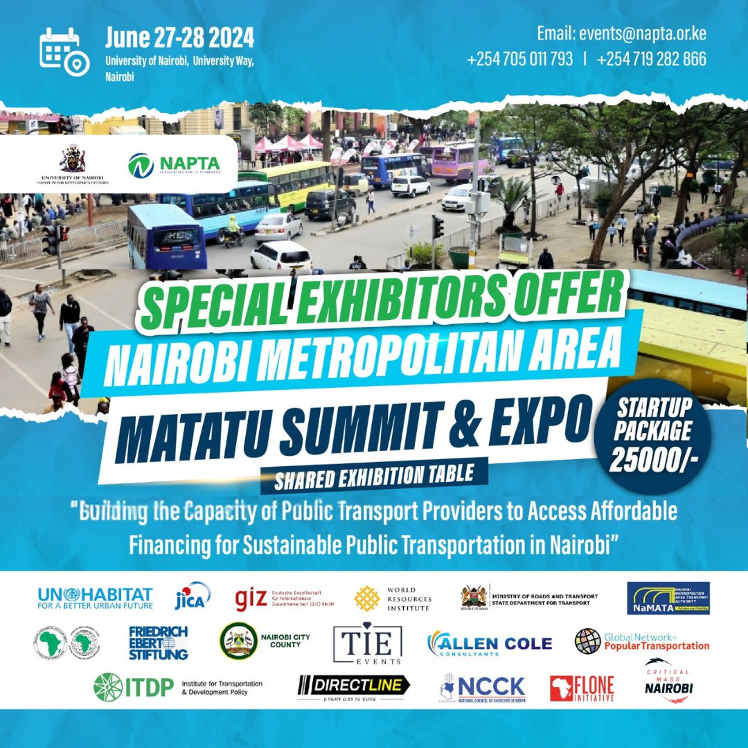 1/3 Are you looking for opportunities for brand visibility, awareness, lead generation, sales &amp; networking? Then #NMAMatatuSummit2024 is where you want to be on June 27 &amp; 28! 

Call/WhatsApp us on 0719 282866 to book your space!!
