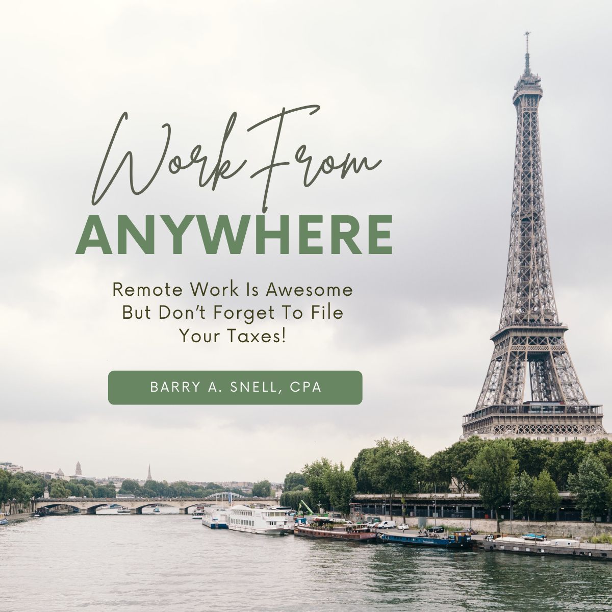 BarrySnell_CPA's tweet image. Just FYI:

U.S. taxpayers living and working abroad have until June 17, 2024 to file their 2023 income tax returns.

The clock is ticking!

#TimeIsAlmostUp #FileNow #SnellCPA