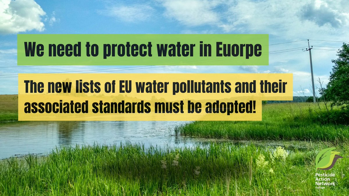 EuropePAN's tweet image. Ahead of an @EUCouncil Permanent Representatives meeting tomorrow, we urge ambassadors to reject further weakening of the @EU_Commission&apos;s proposal and to reject suggestions to weaken core, vital principles of the #WaterFrameworkDirective!
pan-europe.info/sites/pan-euro…