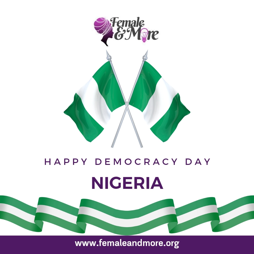 femaleandmore's tweet photo. Happy Democracy day Nigeria. May this day mark a begining of better days for Nigeria.

#FemaleAndMore #nigeriademocracyday #development https://t.co/rPDVtaiAJH