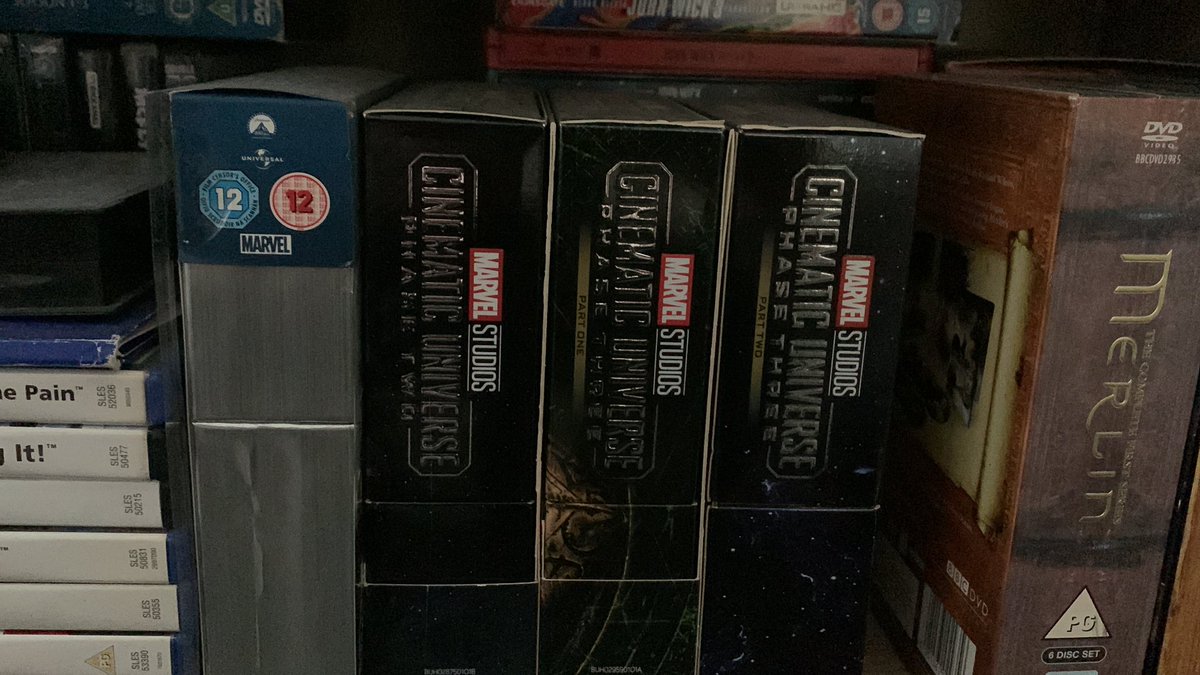 thatdrewhird's tweet photo. Hey @Marvel  where’s the next box set already? Phase 4 is missing from my set… https://t.co/6WJjyZADb3