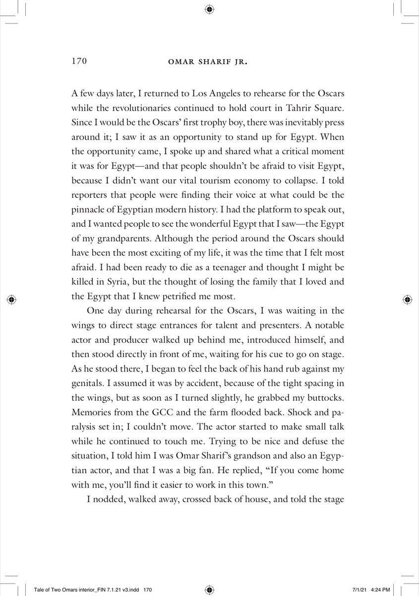 Oh! Boohoo! He’s gotten away with everything thanks to powerful friends, including the #TheAcademy, who knew that he assaulted me backstage at #TheOscars (and even tried to prevent the publication of my memoir to silence me...) #kevinspacey #metoo