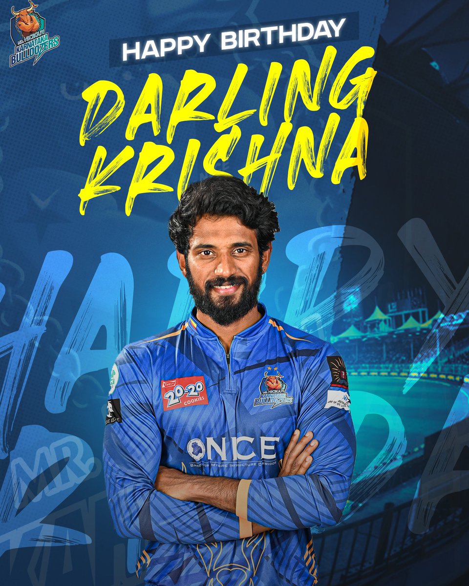 Karnataka Bulldozers (@karbulldozers) on Twitter photo Wishing our most talented all-rounder <a href="/darlingkrishnaa/">Darling Krishna</a> , a very happy birthday 🎂🎉
We wish him loads of luck for all his future endeavours ✌️
#karnatakabulldozers #darlingkrishna #happybirthday Wishing our most talented all-rounder <a href="/darlingkrishnaa/">Darling Krishna</a> , a very happy birthday 🎂🎉
We wish him loads of luck for all his future endeavours ✌️
#karnatakabulldozers #darlingkrishna #happybirthday