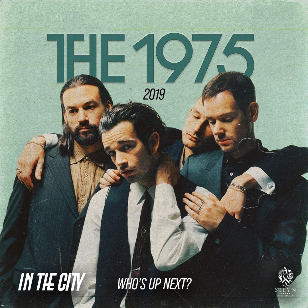 <a href="/the1975/">The 1975</a> graced the In The City stage in 2019
Who’s up next - drop your comments below!  

Brought to you by <a href="/SteynEnt/">Steyn Entertainment</a> 
#InthecityAfrica #SteynEntertainment #The1975