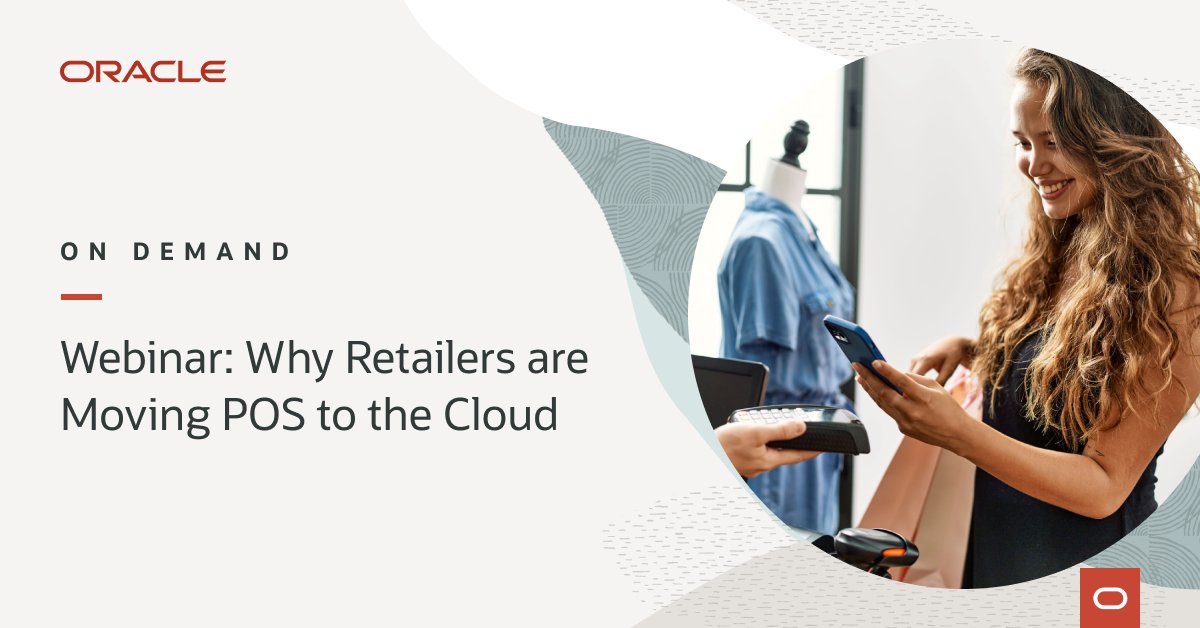 darrenhunt99's tweet photo. Catch the latest Oracle Retail webinar with @maurices to hear how the retailer's recent Oracle Xstore POS rollout streamlined the integration of its loyalty and promotions programs. https://t.co/tnL1BdGPTb https://t.co/iYGuDIPRwY