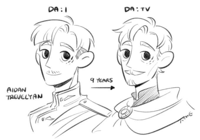 Excited to age up my baby boy Inqy in DAtV. I've missed him so much. 😭#DragonAge 