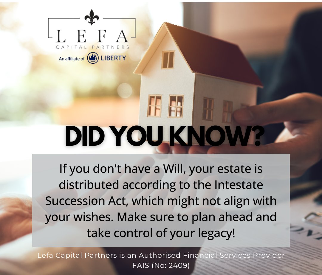 LefaCapital's tweet photo. Without a Will, the law decides who gets your assets! Take control of your legacy with proper estate planning. 📝

Contact us for more information.

#estateplanning #takecontrol #futureready #estateplanning #will #lefacapitalpartners #LCP https://t.co/CpCuLxcGfQ