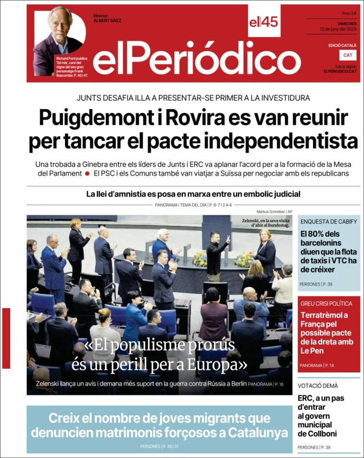 periodistes_cat's tweet photo. Repassa les portades dels diaris d'avui dimecres, 12 de juny🗞️ https://t.co/XzuzHwuUQ9
